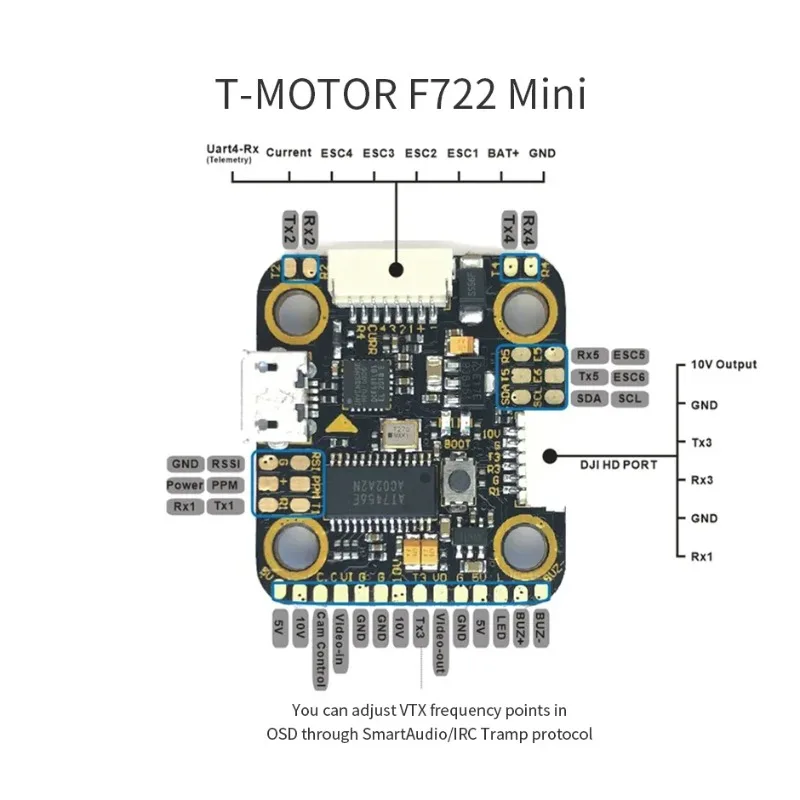 ชุดควบคุมการบิน T-Motor MINI F - Betaflight Fc F7 บทวิจารณ์และราคา